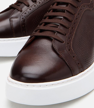  Erkek Deri Kahverengi Günlük Ayakkabı