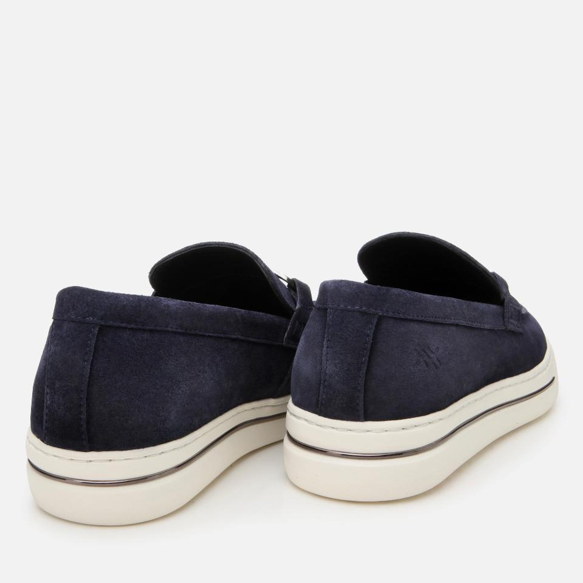 Erkek Süet Deri Lacivert Toka Detaylı Loafer