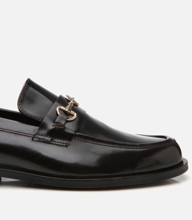  Erkek Deri Bordo Toka Detaylı Loafer