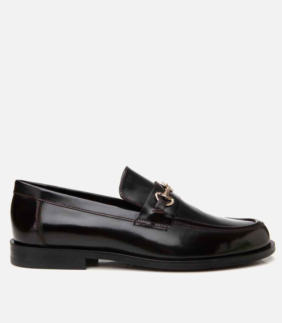  Erkek Deri Bordo Toka Detaylı Loafer