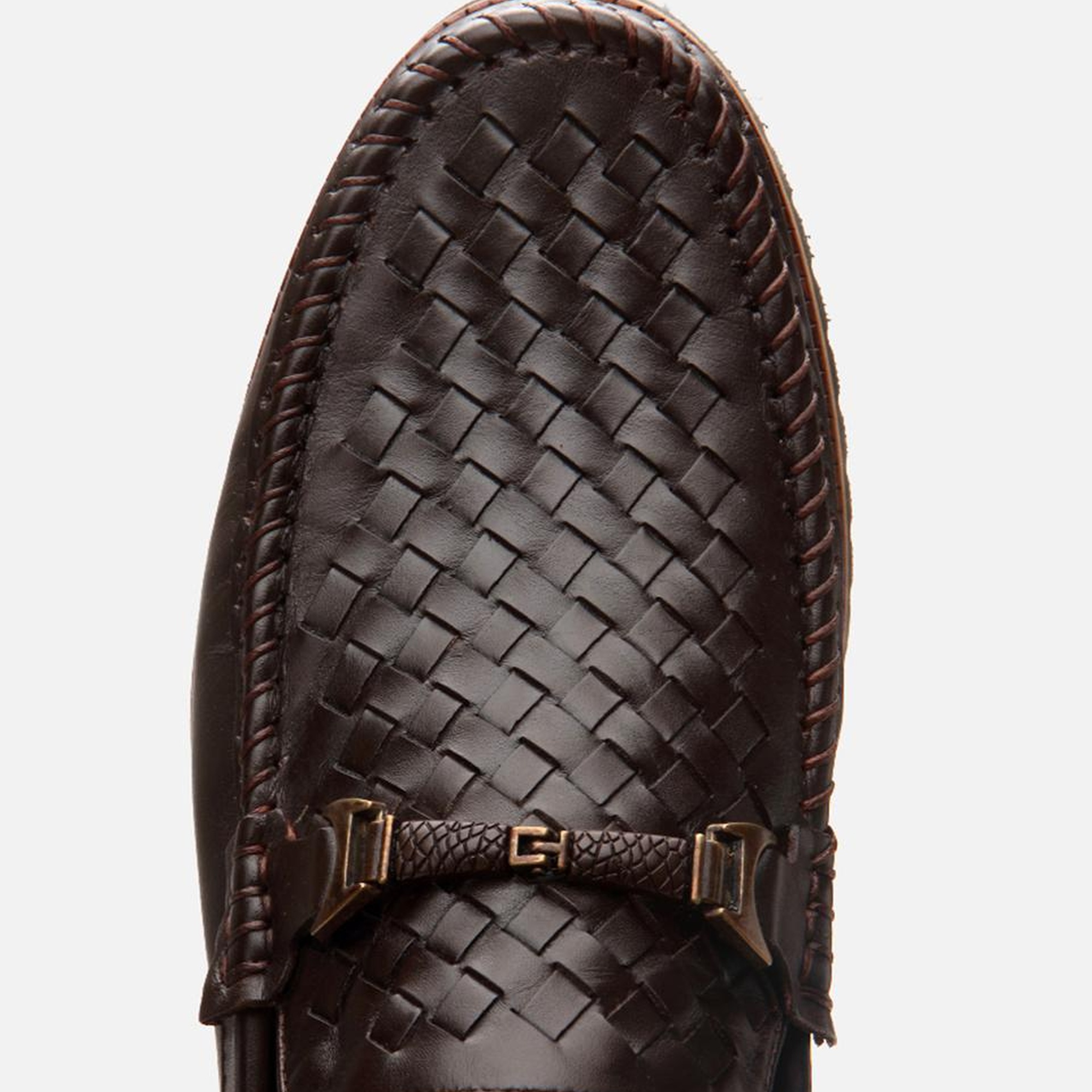 Erkek Deri Kahverengi Hafif Tabanlı Toka Detaylı Loafer