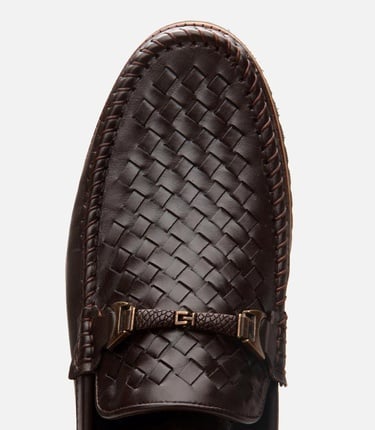  Erkek Deri Kahverengi Hafif Tabanlı Toka Detaylı Loafer