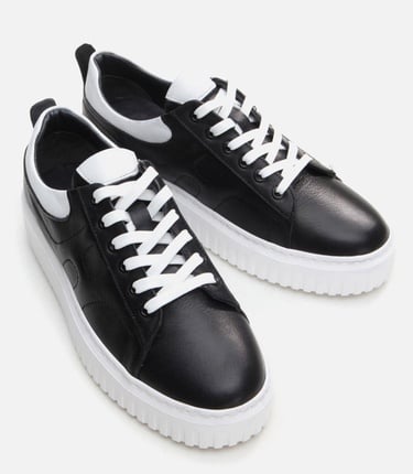  Erkek Deri Siyah Günlük Ayakkabı