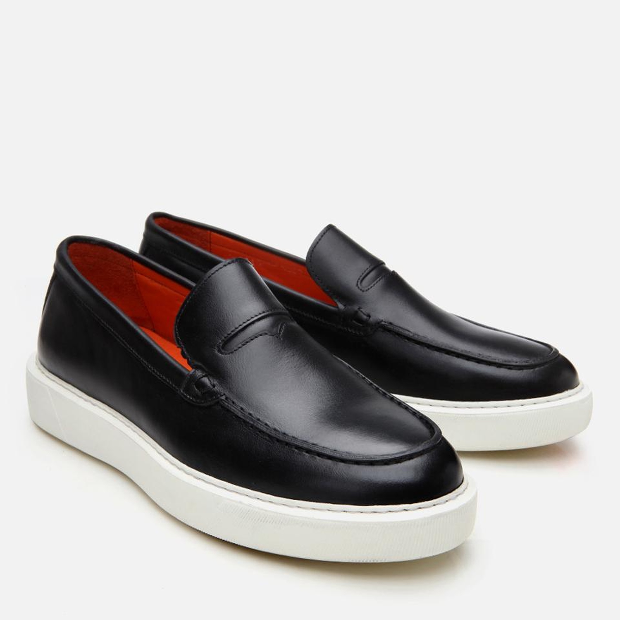 Erkek Deri Siyah Hafif Tabanlı Loafer