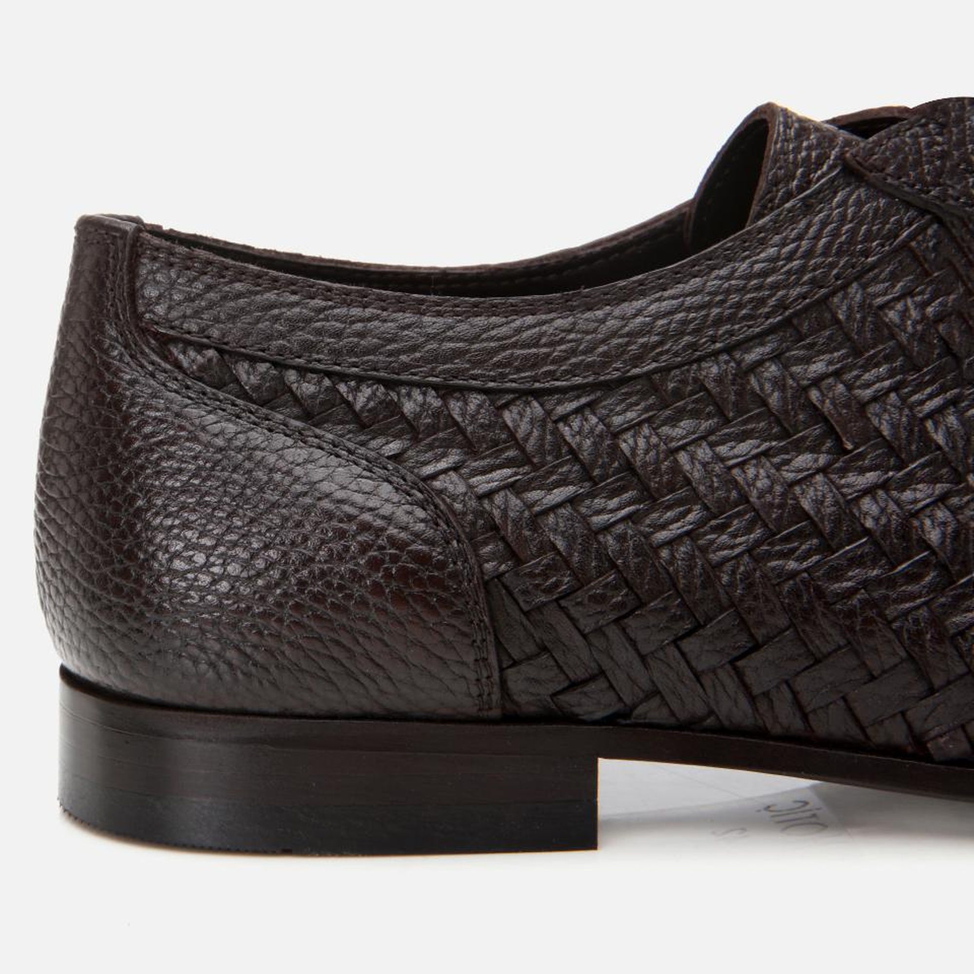 Erkek Deri Kahverengi Rahat Tabanlı Dokulu Klasik Ayakkabı