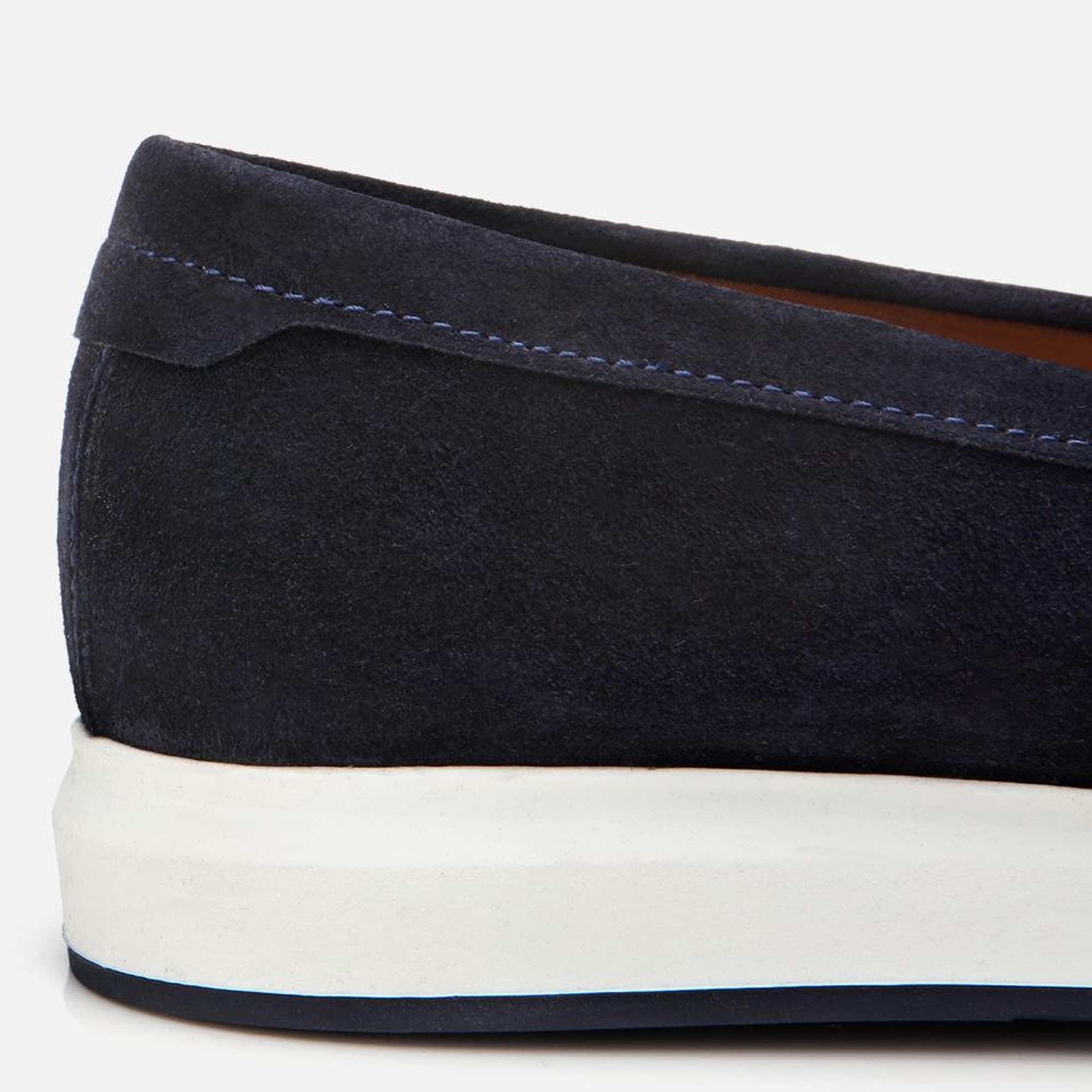 Erkek Süet Deri Lacivert Hafif Tabanlı Günlük Loafer