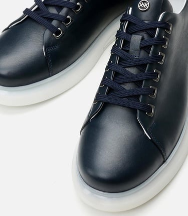  Erkek Deri Lacivert Günlük Ayakkabı