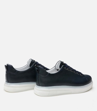  Erkek Deri Lacivert Günlük Ayakkabı