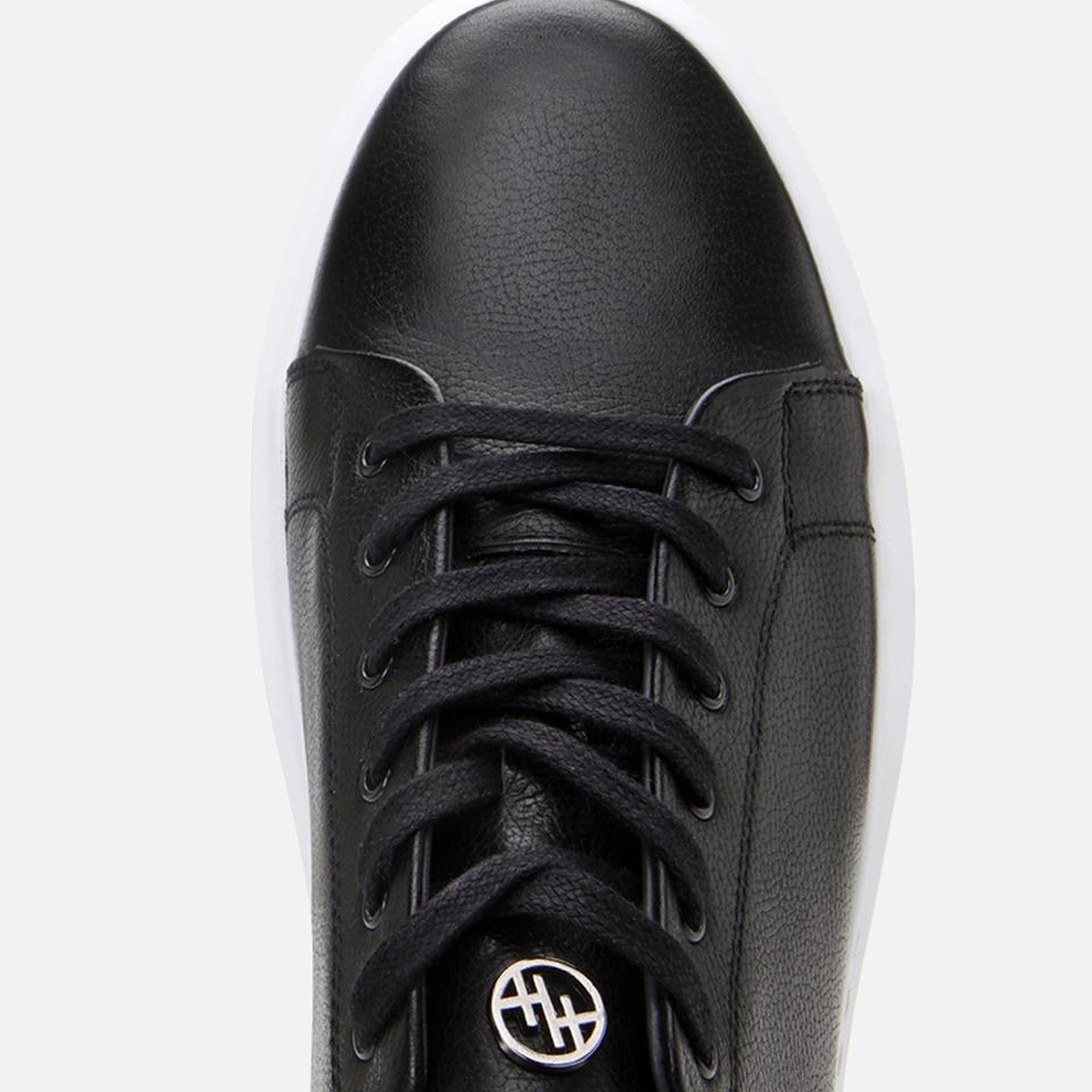 Erkek Deri Siyah Rahat Tabanlı Spor Ayakkabı