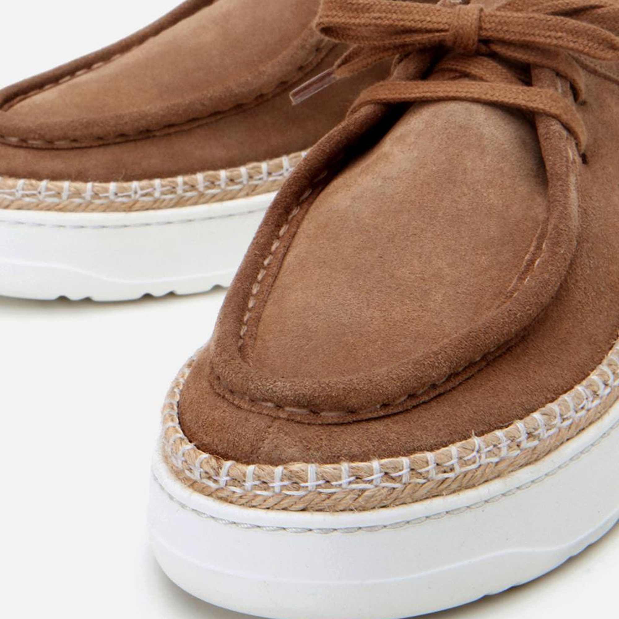 Erkek Süet Deri Taba Yüksek Tabanlı Günlük Ayakkabı