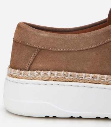  Erkek Süet Deri Taba Yüksek Tabanlı Günlük Ayakkabı