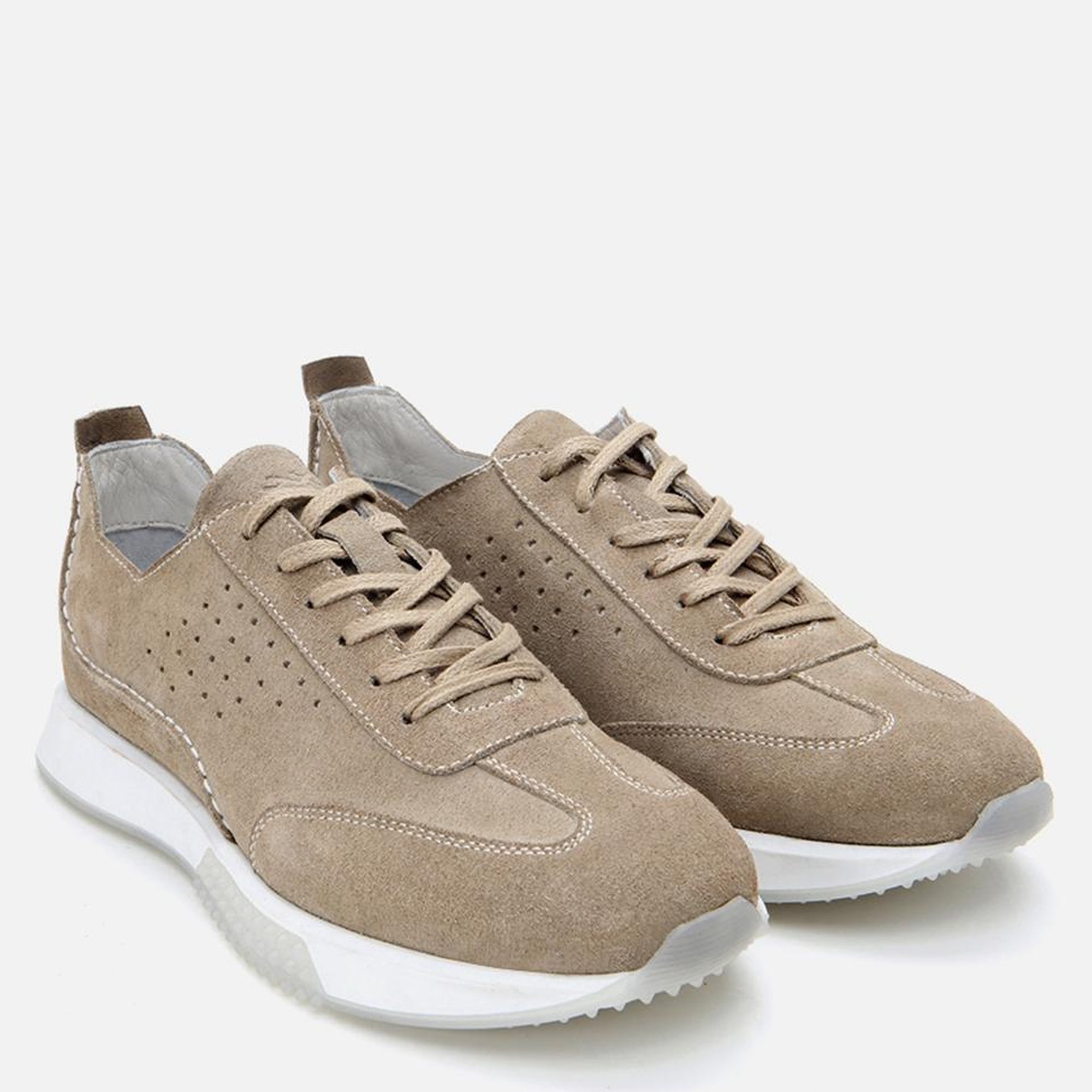 Erkek Deri Bej Spor Ayakkabı