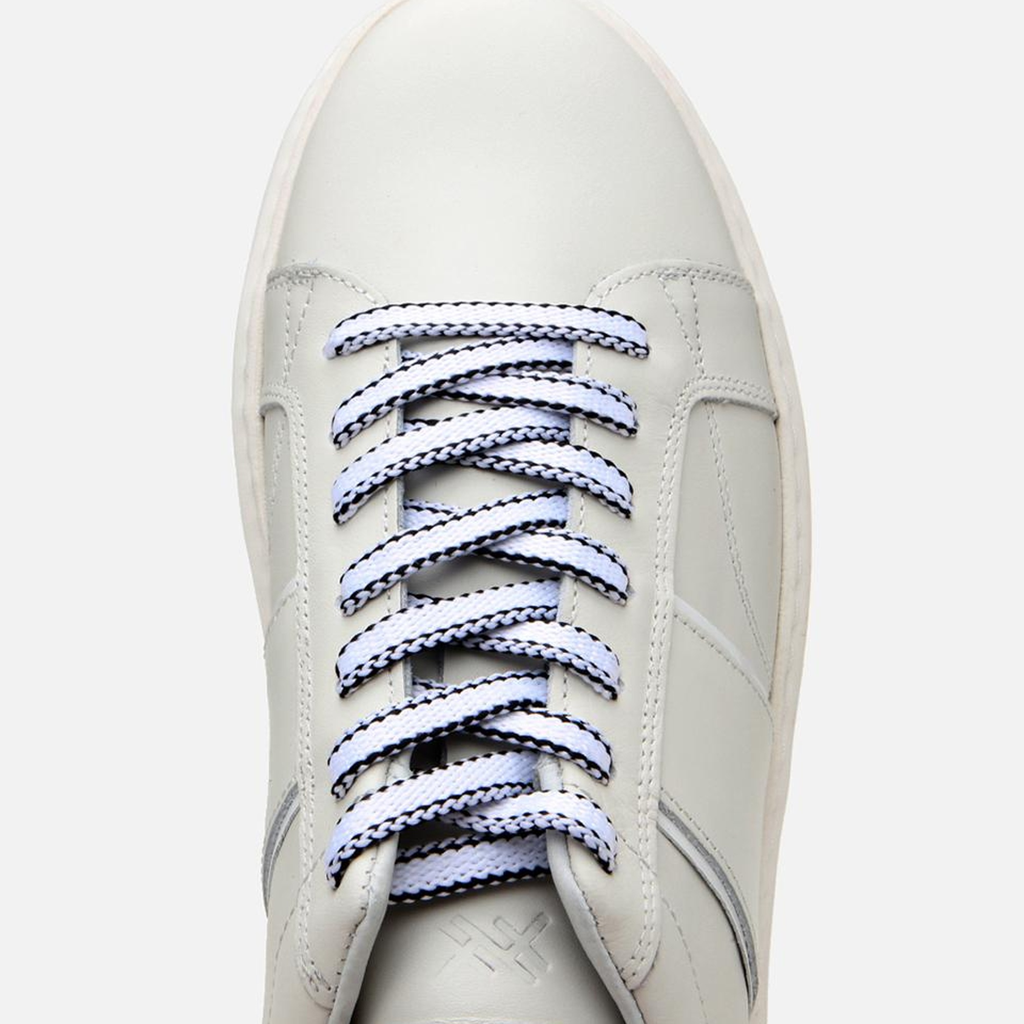 Erkek Deri Beyaz Yüksek Tabanlı Spor Ayakkabı