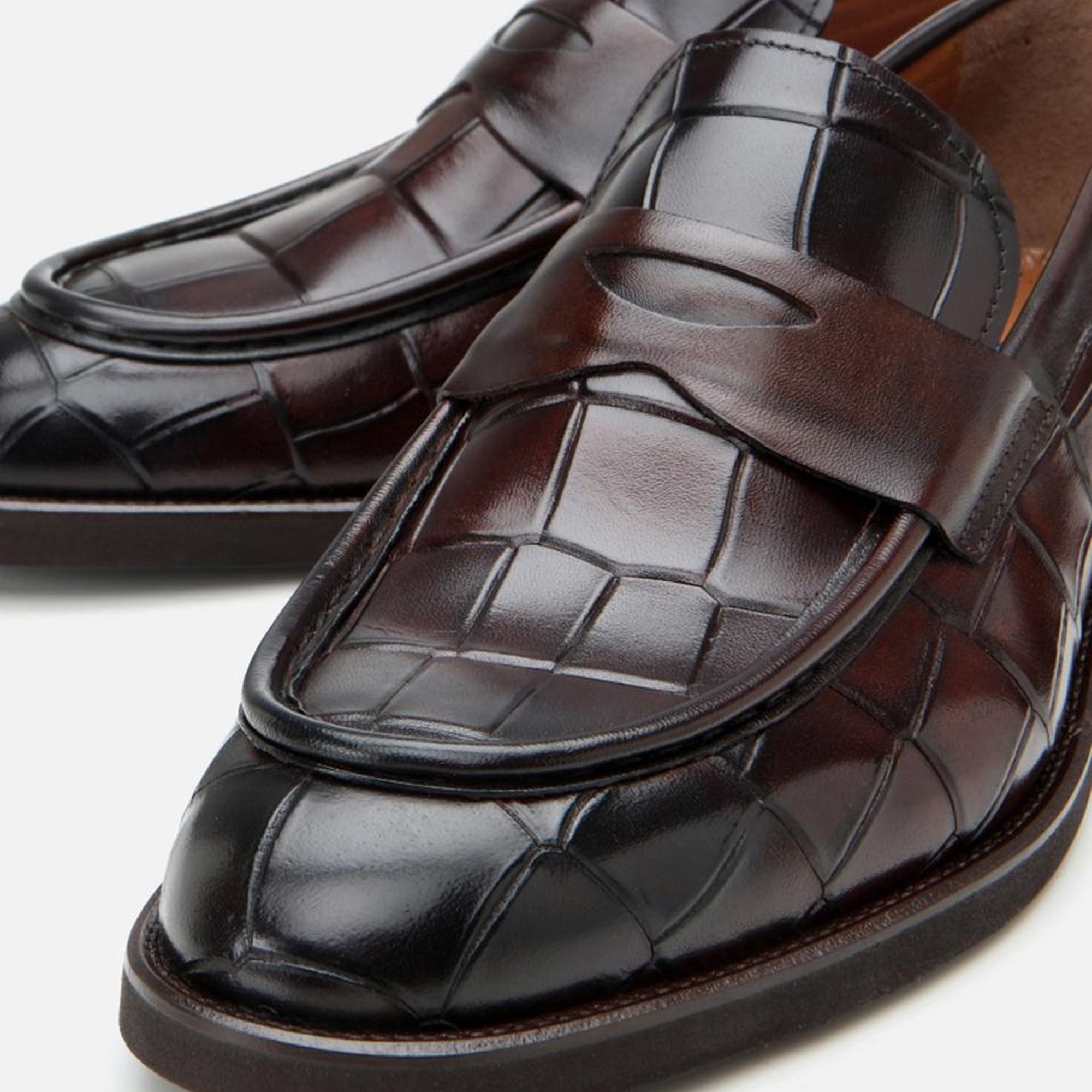 Erkek Deri Kahverengi Hafif Tabanlı Klasik Loafer