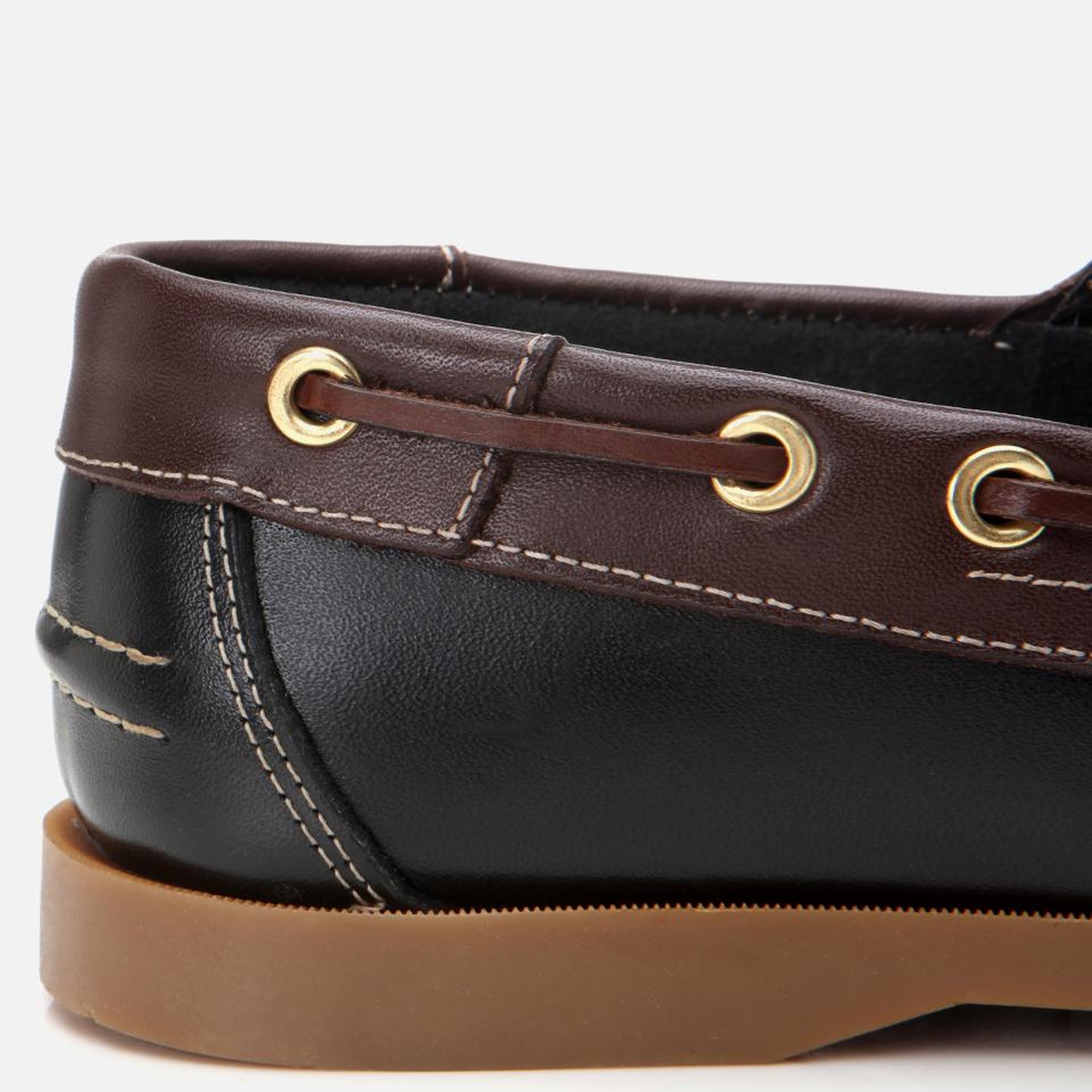 Erkek Deri Siyah Bağcık Detaylı Günlük Loafer