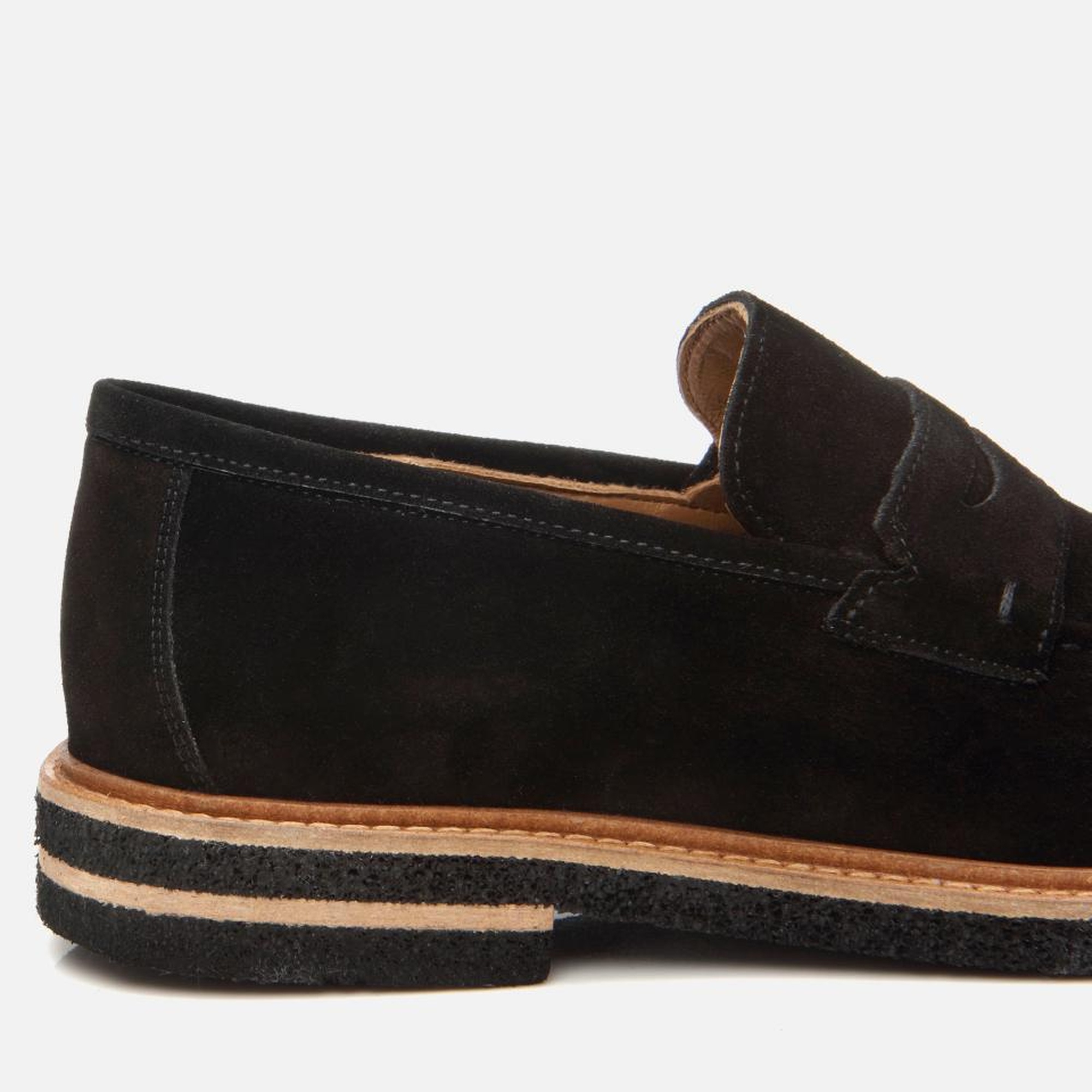 Erkek Süet Deri Siyah Hafif Tabanlı Loafer