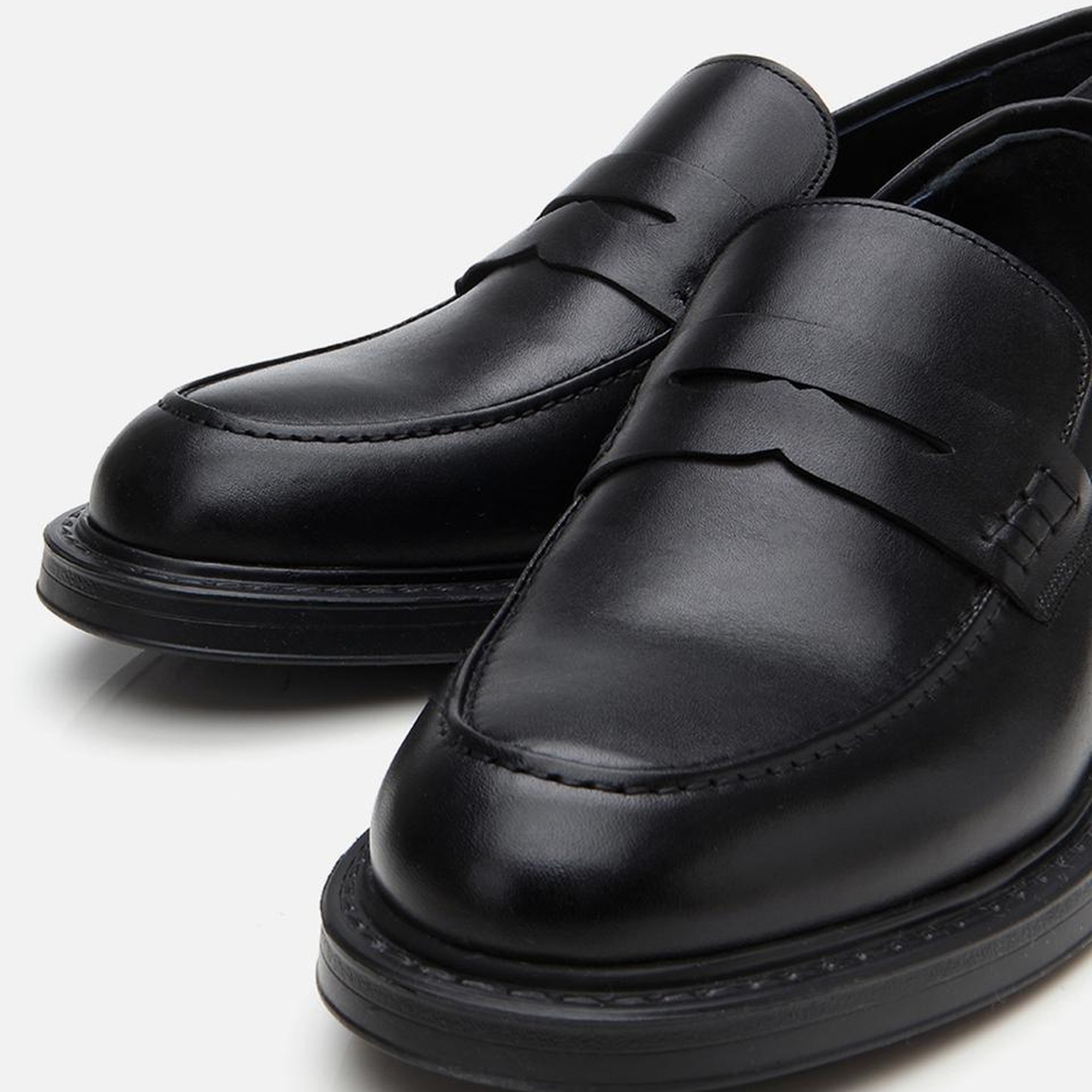 Erkek Deri Siyah Ultra Hafif Tabanlı Klasik Loafer