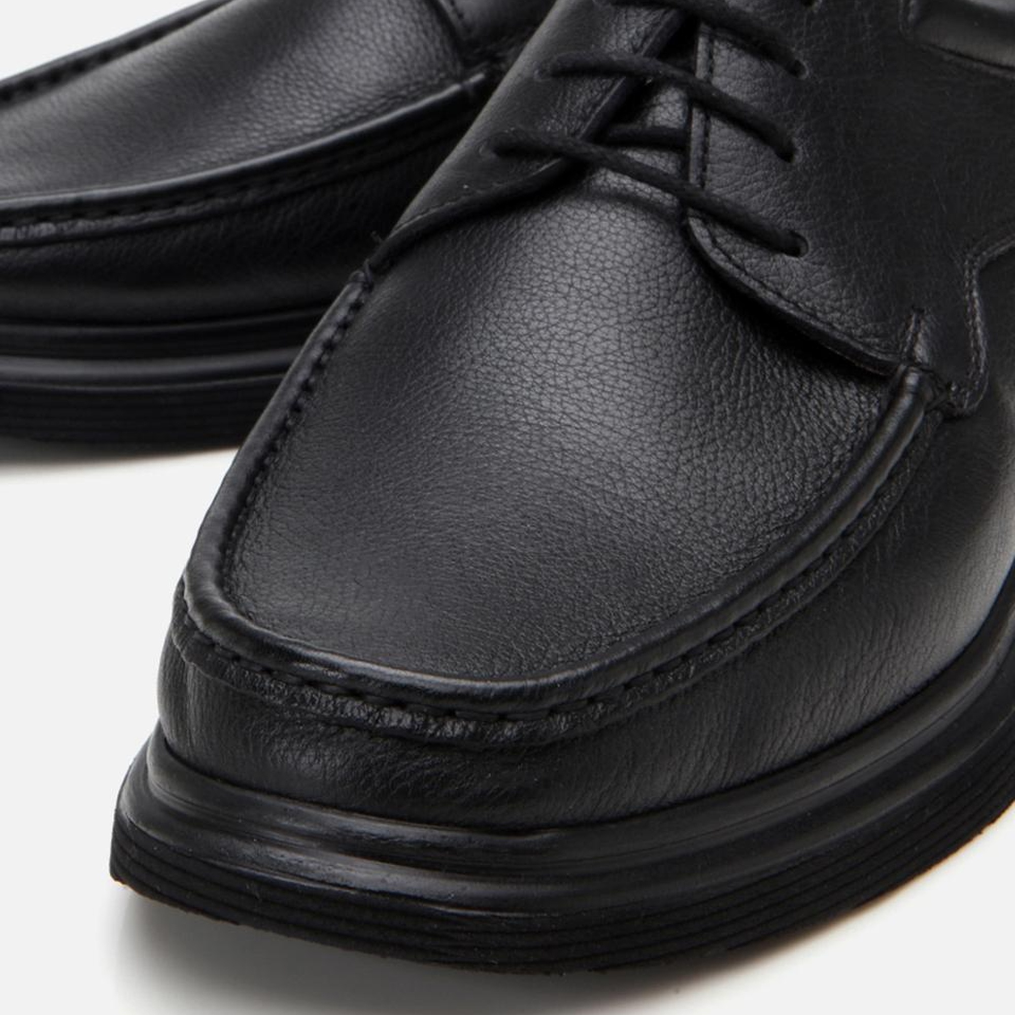 Erkek Deri Siyah Rahat Günlük Ayakkabı