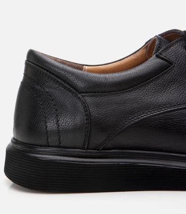  Erkek Deri Siyah Rahat Günlük Ayakkabı