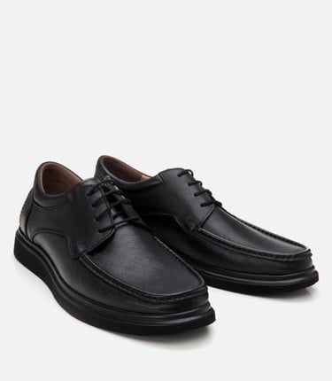  Erkek Deri Siyah Rahat Günlük Ayakkabı