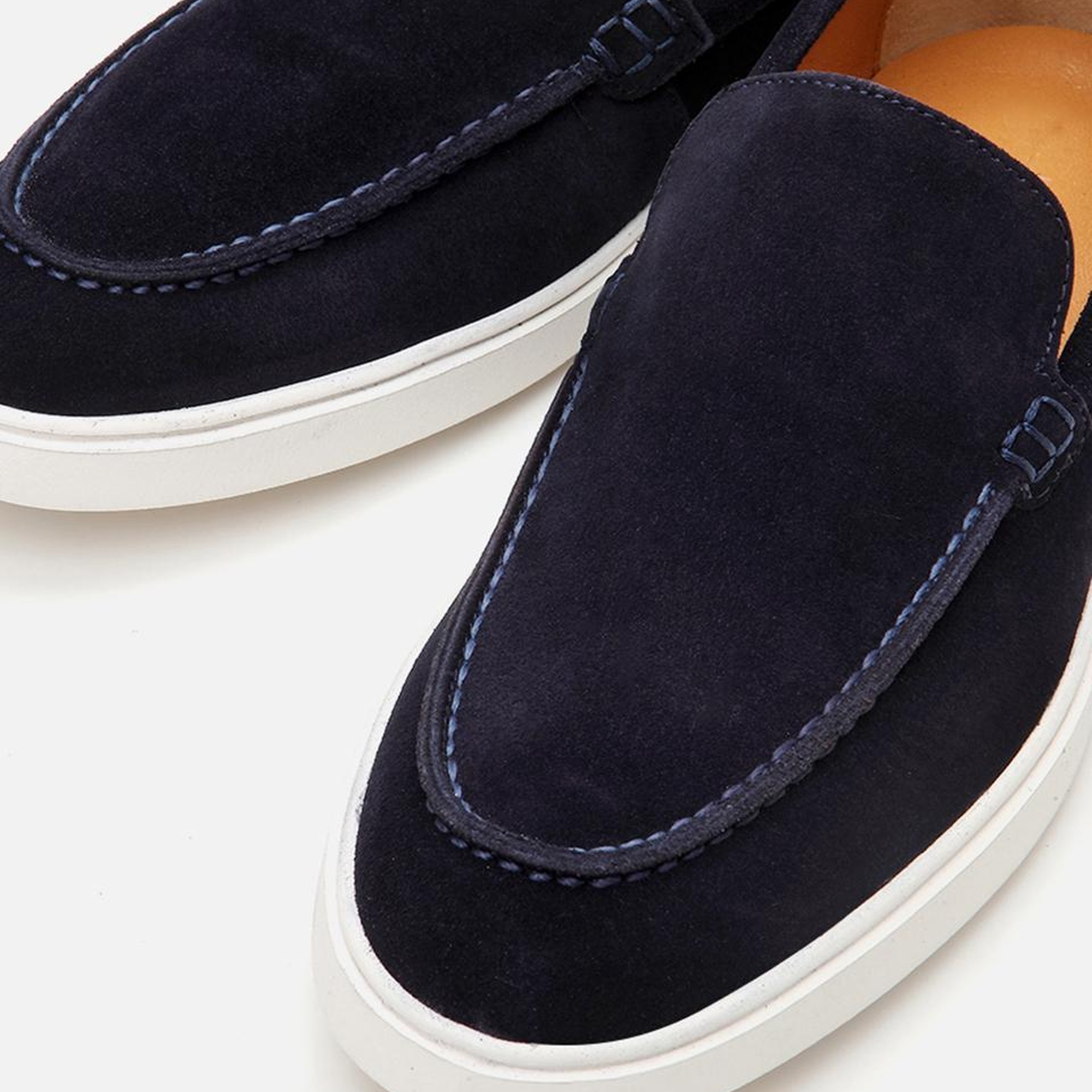 Erkek Süet Deri Lacivert Günlük Loafer