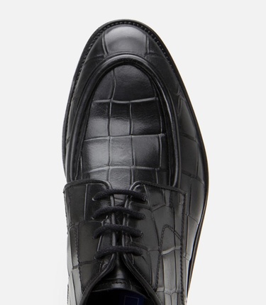  Erkek Deri Siyah Hafif Tabanlı Şık Klasik Ayakkabı