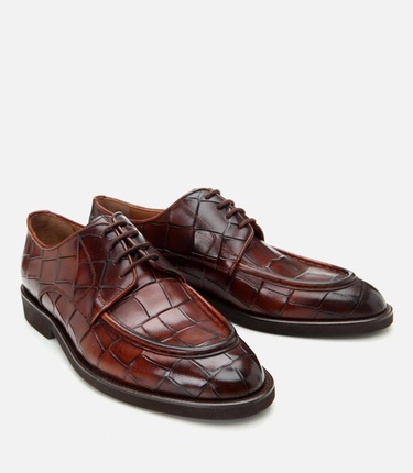  Erkek Deri Taba Hafif Tabanlı Şık Klasik Ayakkabı