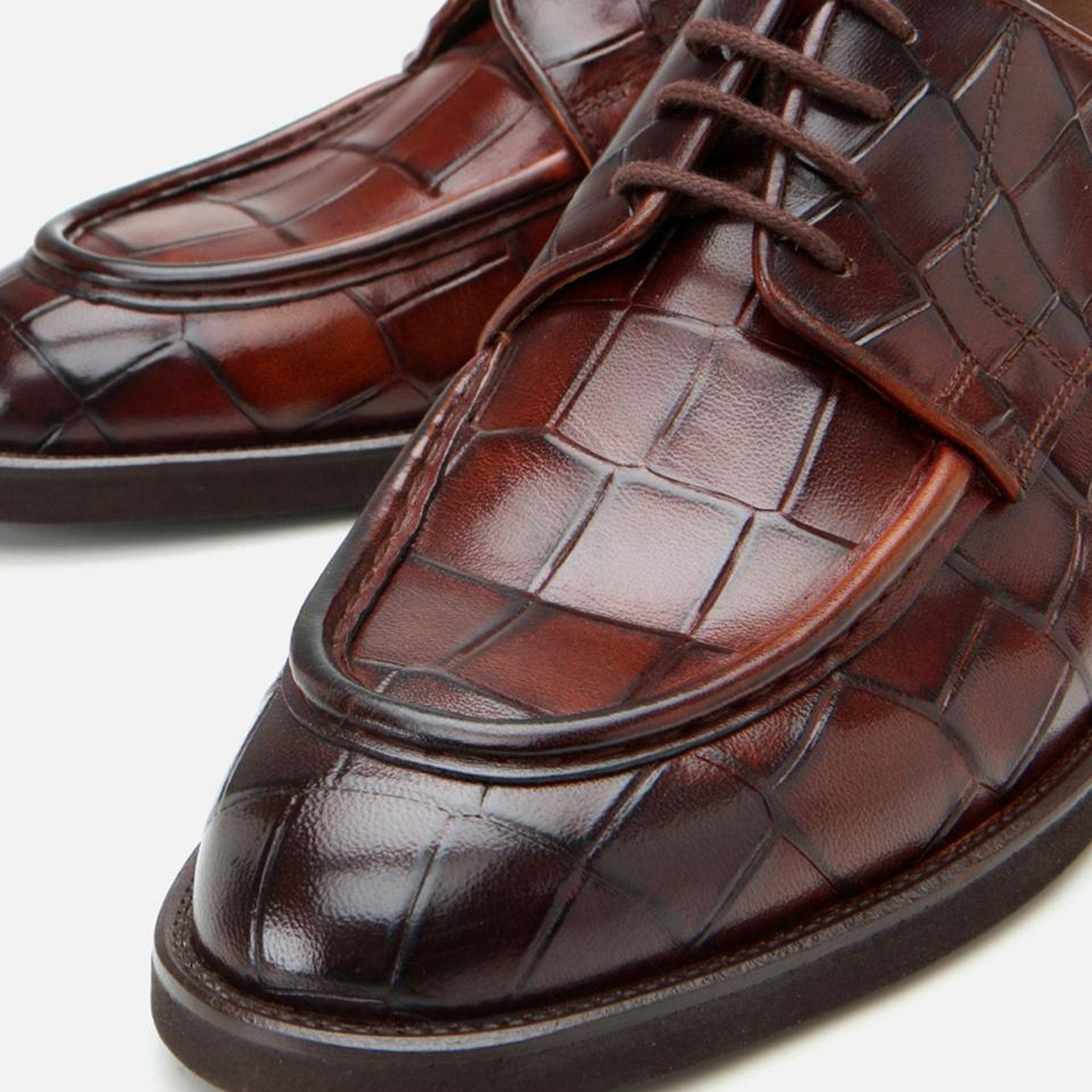 Erkek Deri Taba Hafif Tabanlı Şık Klasik Ayakkabı