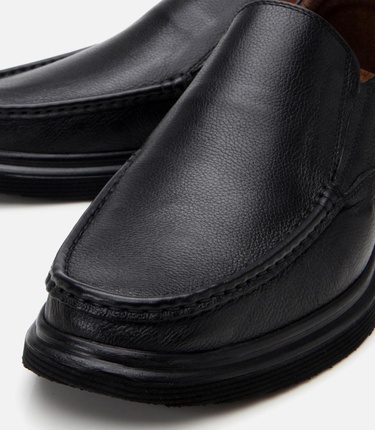  Erkek Deri Siyah Rahat Günlük Ayakkabı