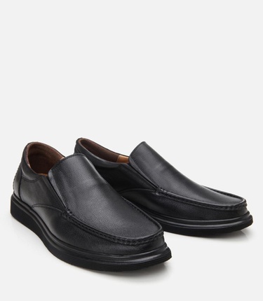  Erkek Deri Siyah Rahat Günlük Ayakkabı