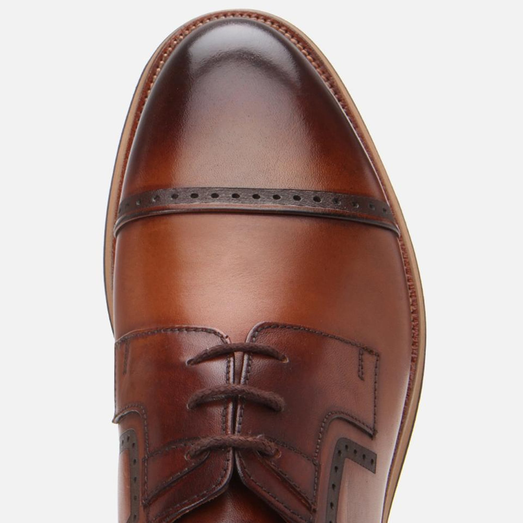 Erkek Deri Taba Hafif Tabanlı Klasik Ayakkabı