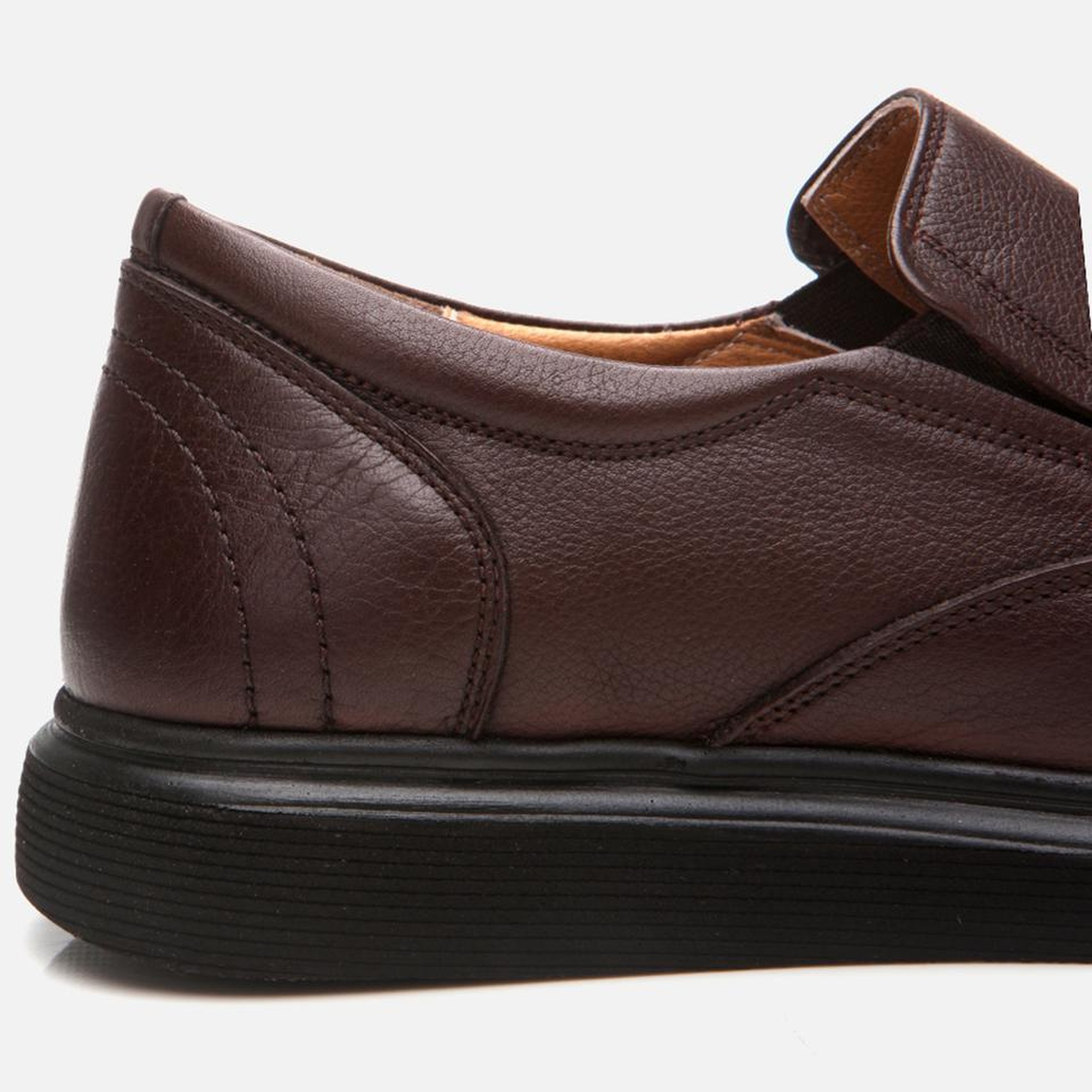 Erkek Deri Kahverengi Rahat Günlük Ayakkabı