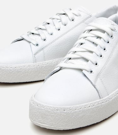  Erkek Deri Beyaz Spor Ayakkabı