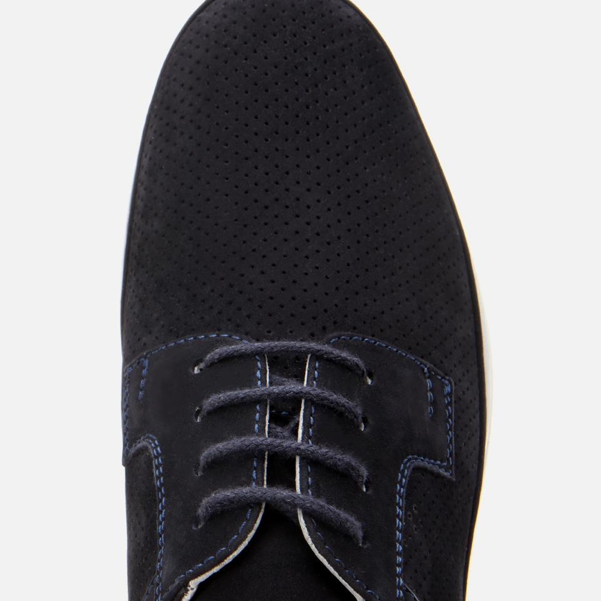 Erkek Nubuk Deri Lacivert Delikli Rahat Günlük Ayakkabı