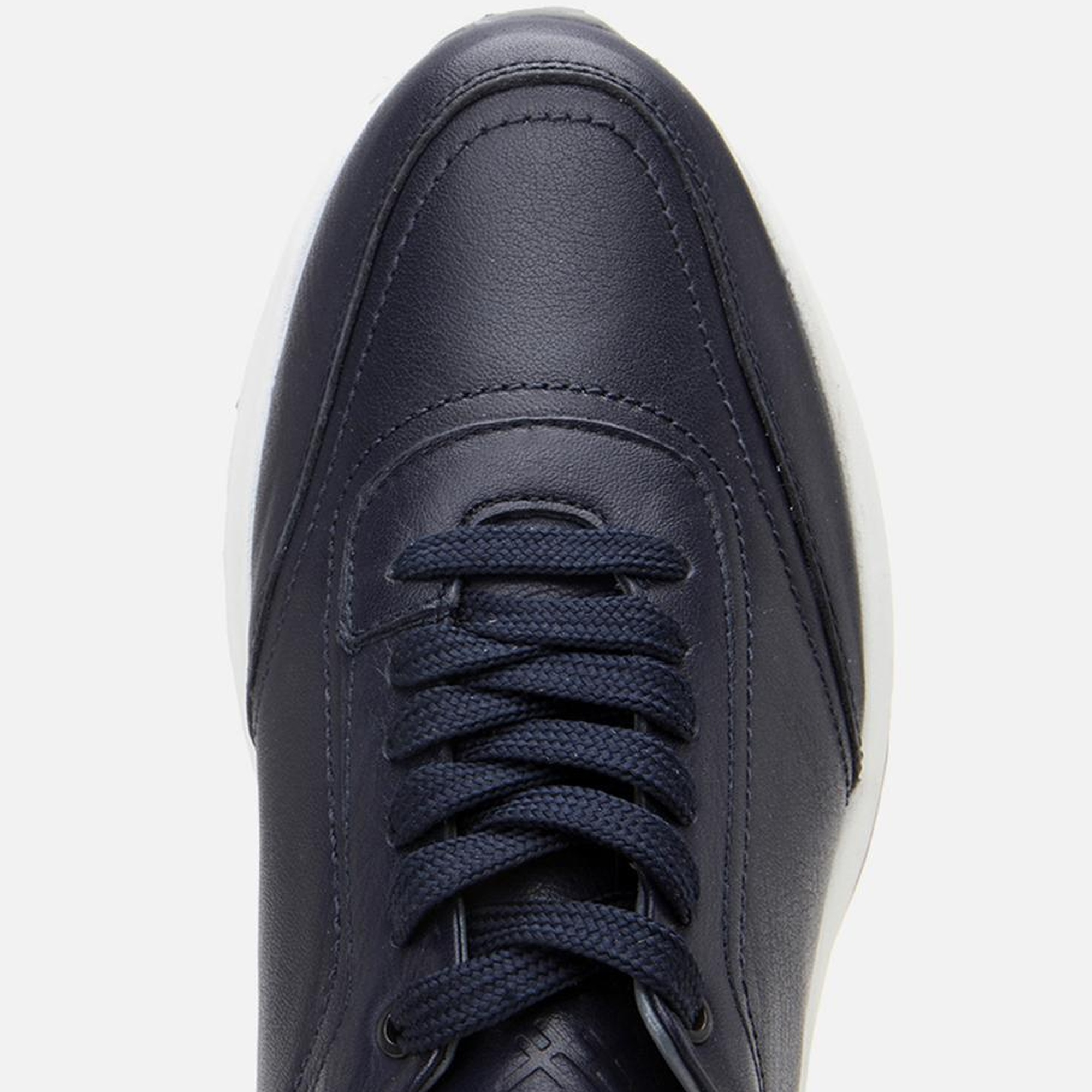 Erkek Deri Lacivert Yumuşak Tabanlı Spor Ayakkabı