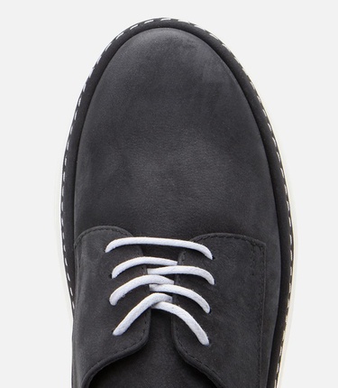  Erkek Nubuk Deri Siyah Hafif Tabanlı Günlük Ayakkabı