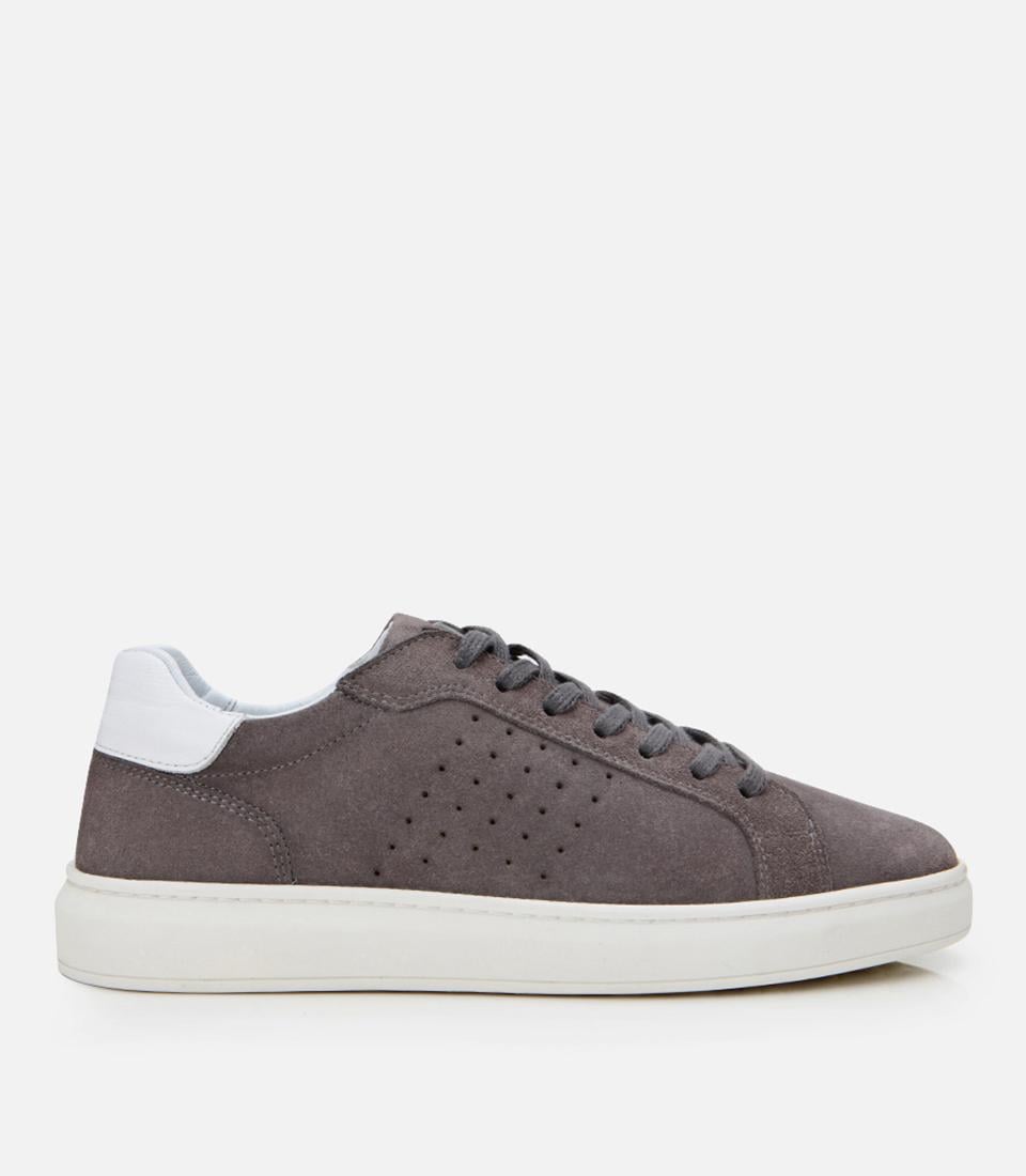  Erkek Süet Deri Gri Spor Ayakkabı