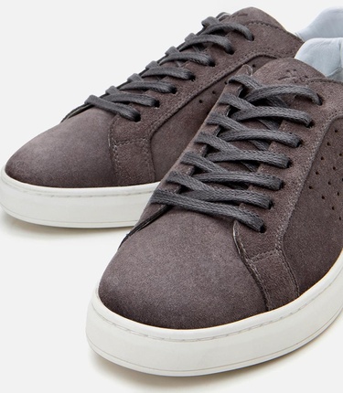  Erkek Süet Deri Gri Spor Ayakkabı