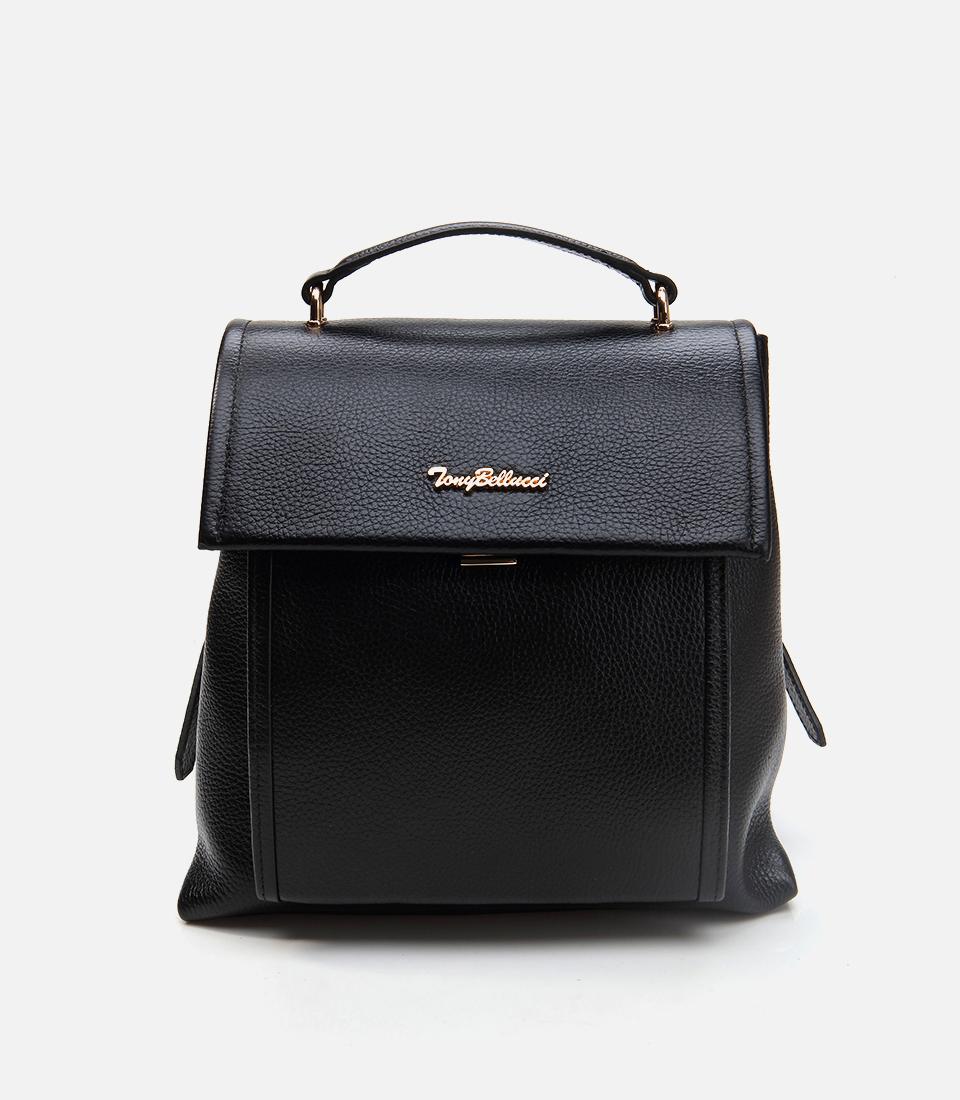  Kadın Deri Siyah Sırt Çantası