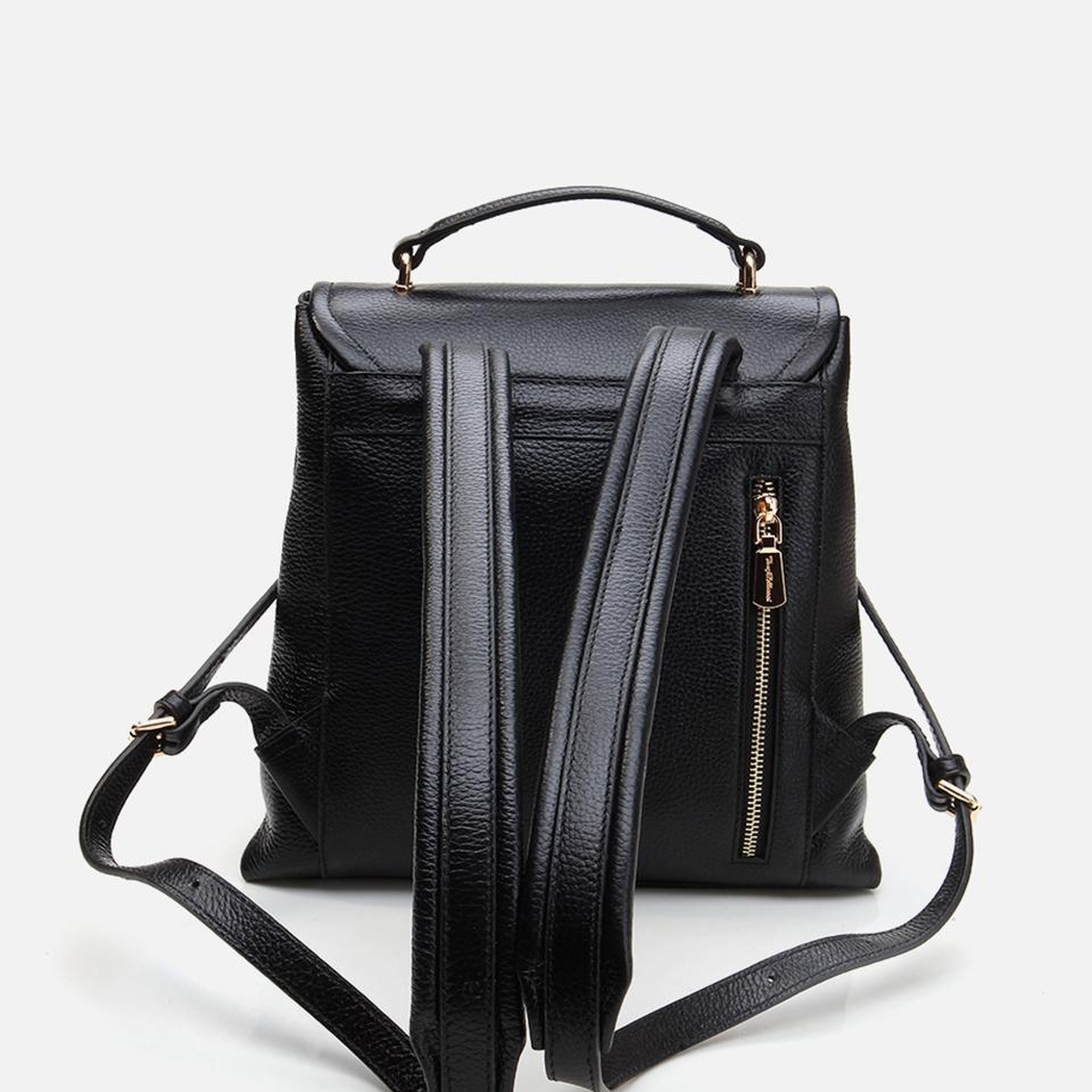 Kadın Deri Siyah Sırt Çantası