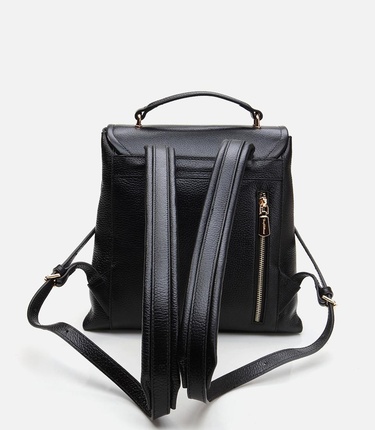  Kadın Deri Siyah Sırt Çantası