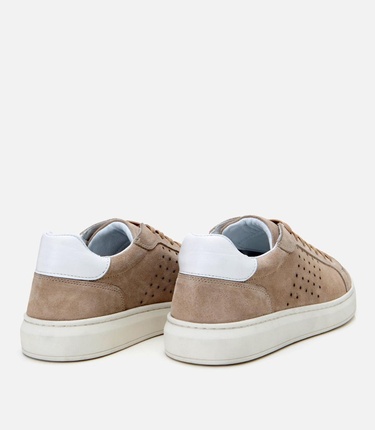  Erkek Süet Deri Bej Spor Ayakkabı