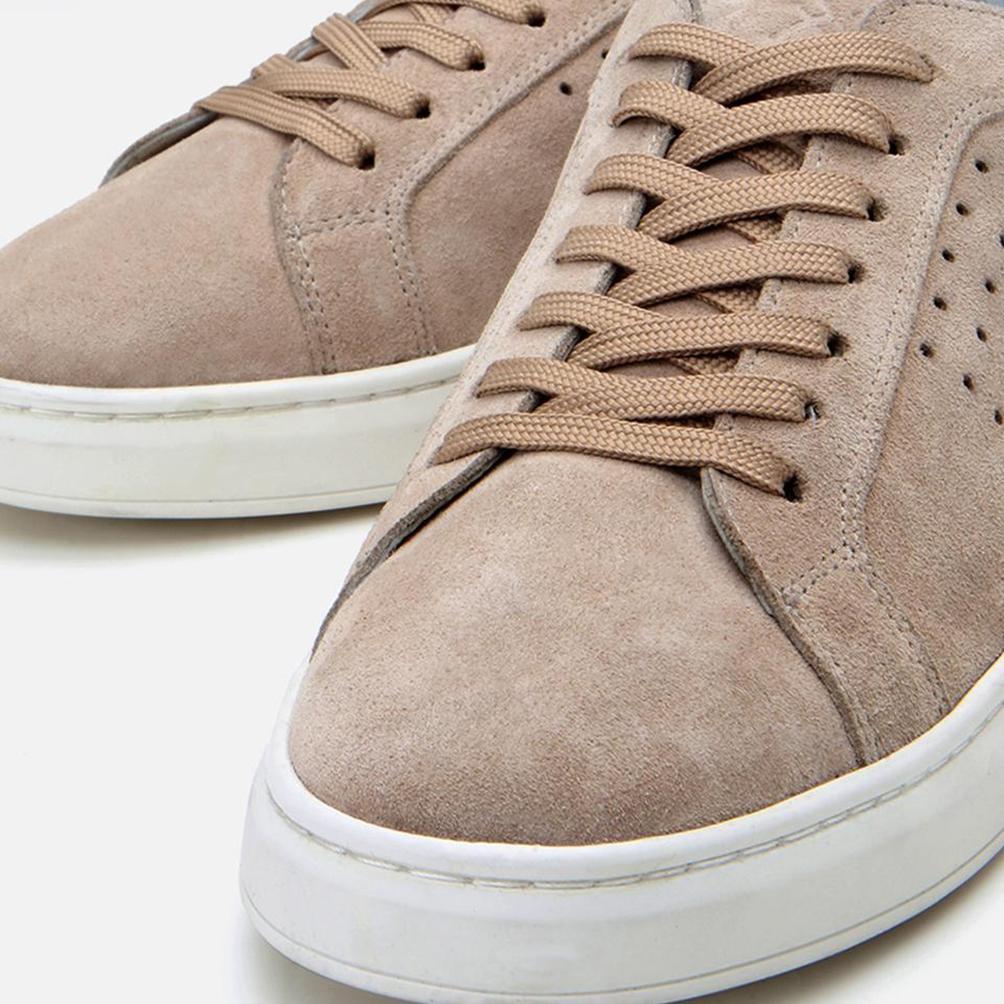 Erkek Süet Deri Bej Spor Ayakkabı