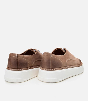  Erkek Nubuk Deri Vizon Hafif Tabanlı Günlük Ayakkabı