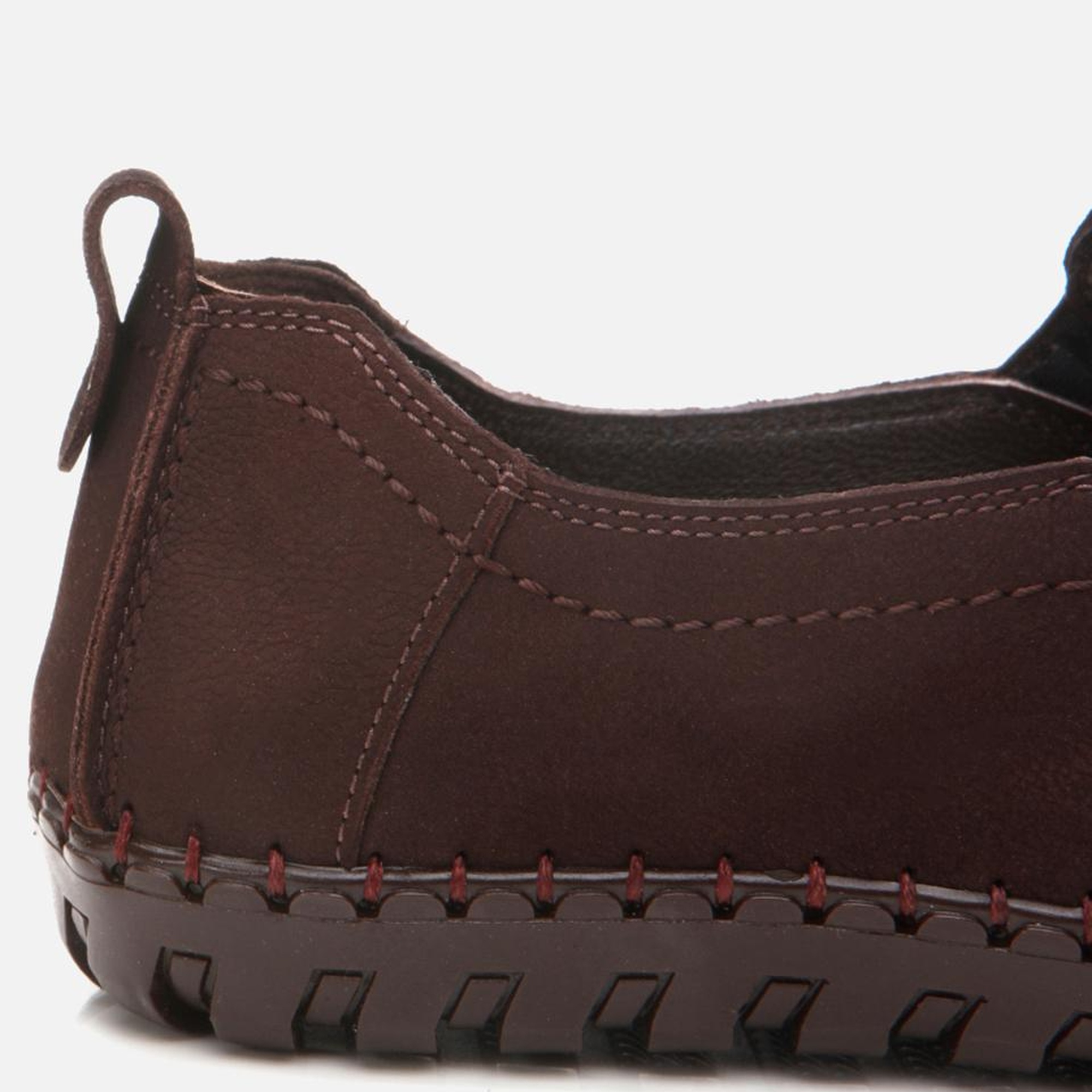 Erkek Nubuk Deri Kahverengi Rahat Günlük Loafer