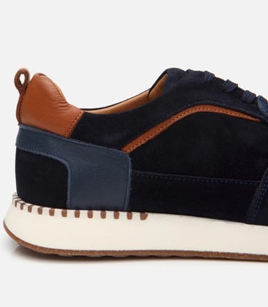  Erkek Süet Deri Lacivert Spor Ayakkabı