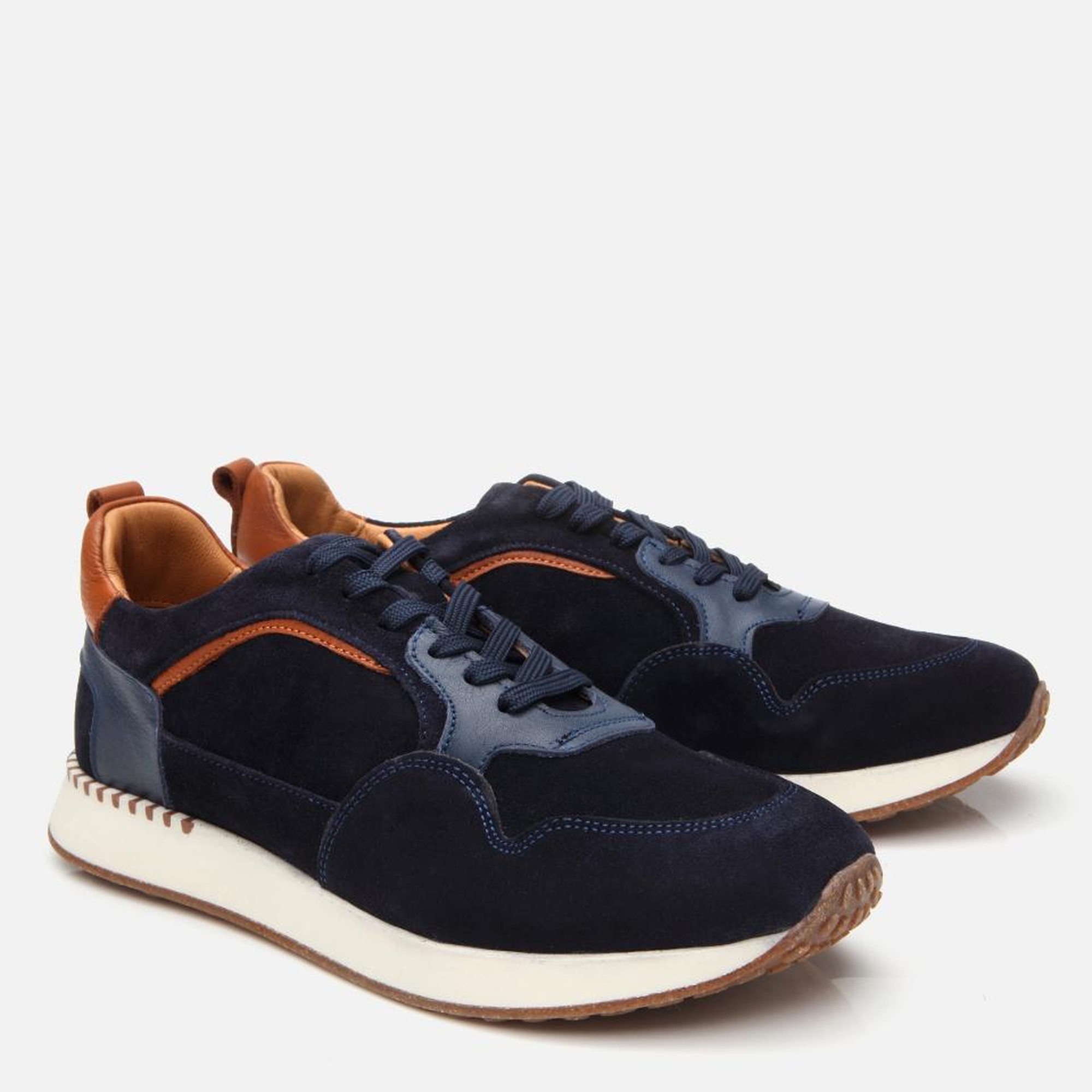 Erkek Süet Deri Lacivert Spor Ayakkabı