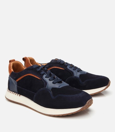  Erkek Süet Deri Lacivert Spor Ayakkabı