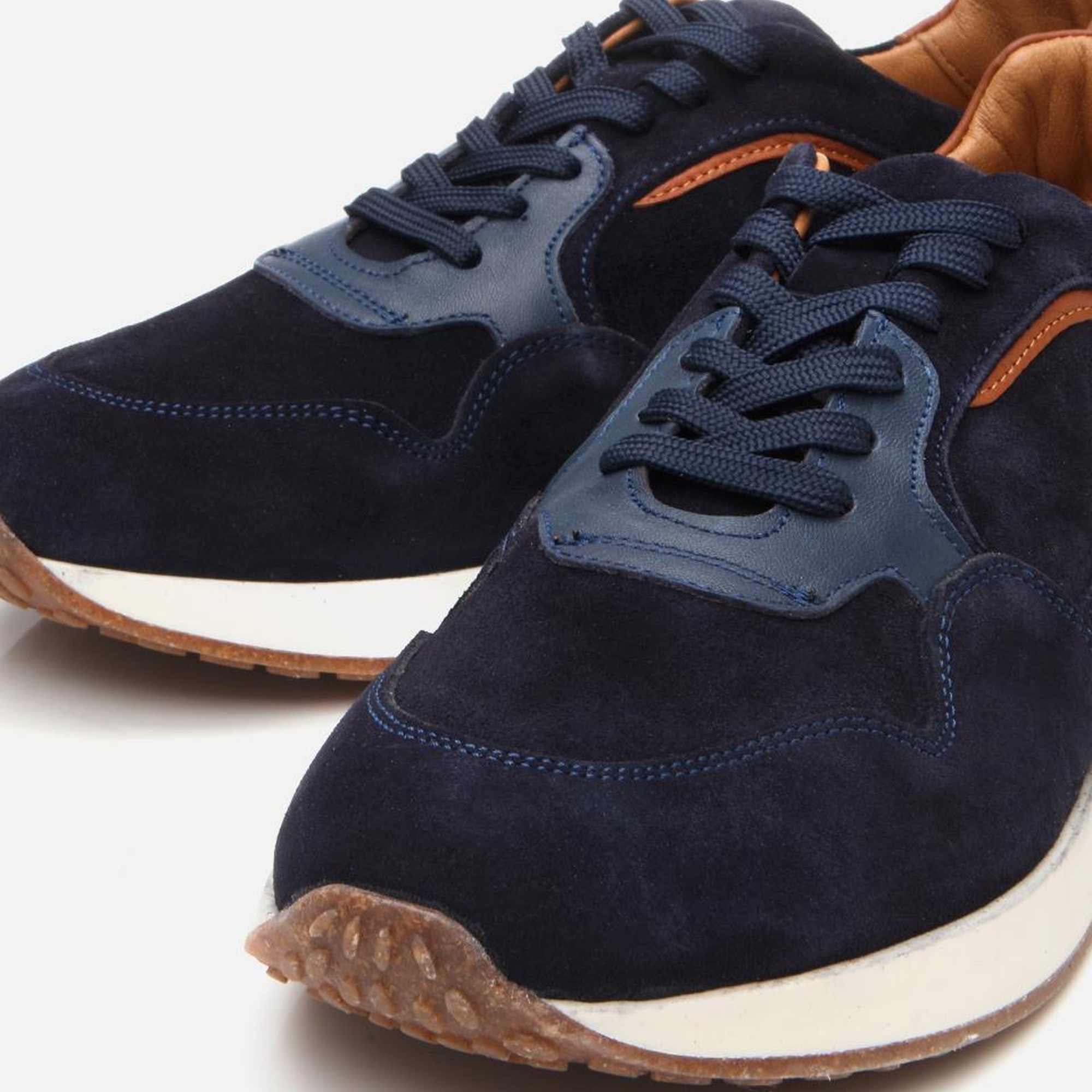 Erkek Süet Deri Lacivert Spor Ayakkabı