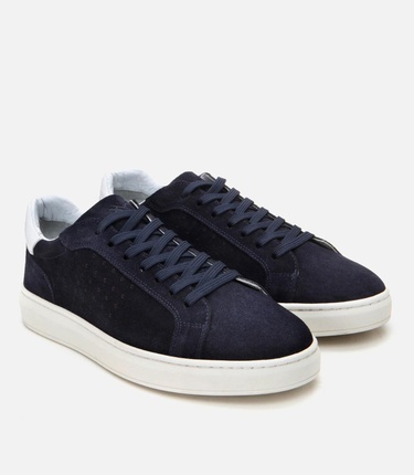 Erkek Süet Deri Lacivert Spor Ayakkabı
